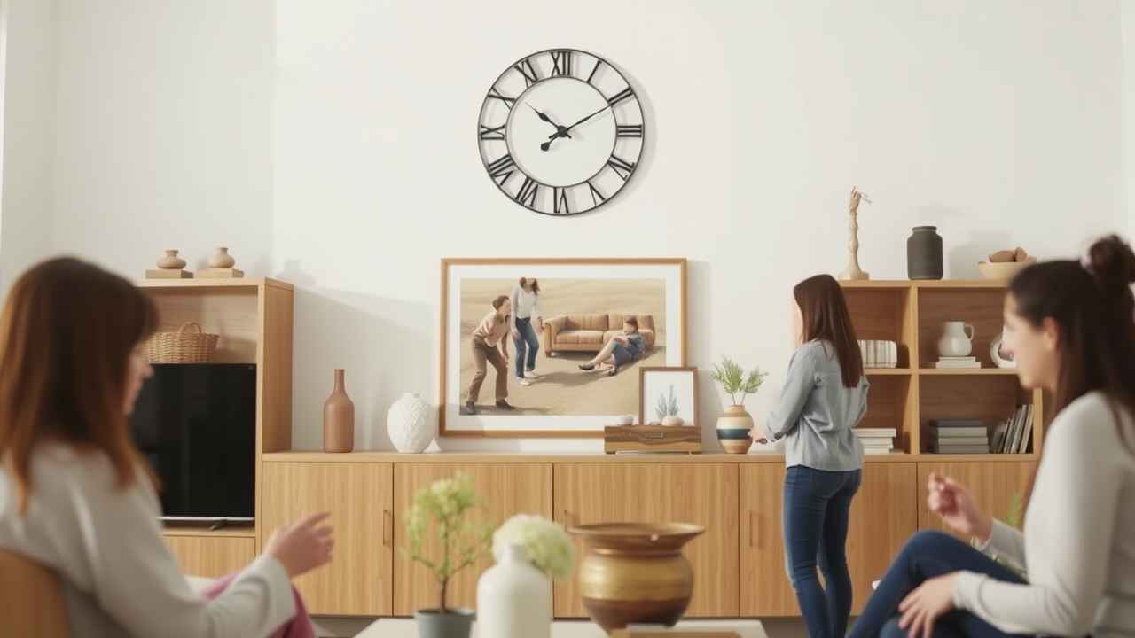 Duvar Dekorasyonunda Saat, Tablo ve Objeler Nasıl Kullanılmalı.jpg